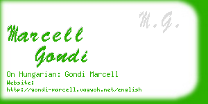 marcell gondi business card